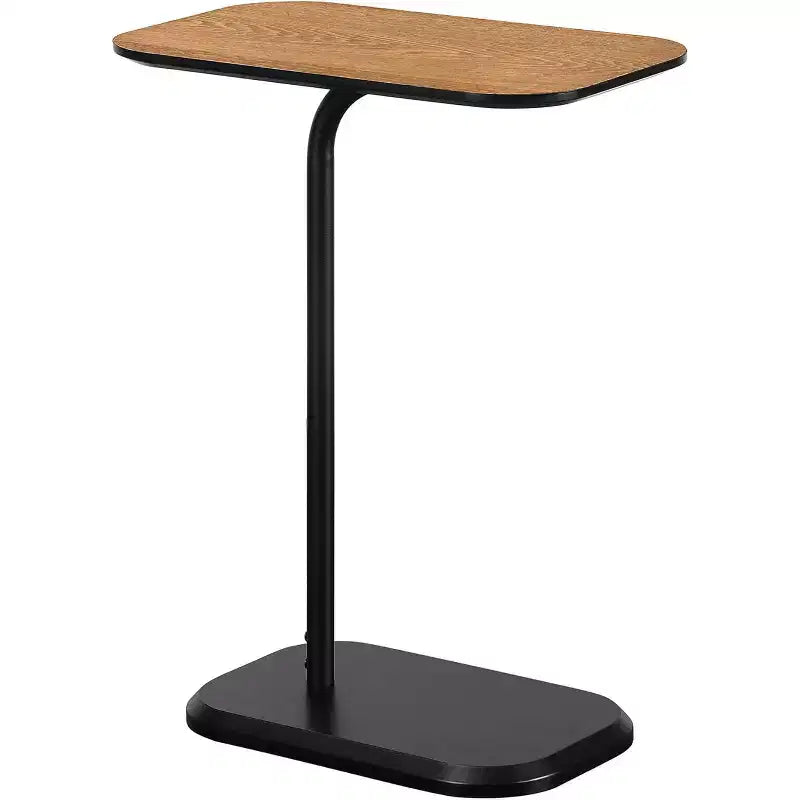 Table d'appoint rectangulaire en bois brun, hauteur 25,25 po - 1 pièce