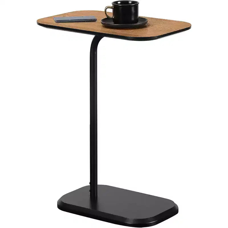 Table d'appoint rectangulaire en bois brun, hauteur 25,25 po - 1 pièce