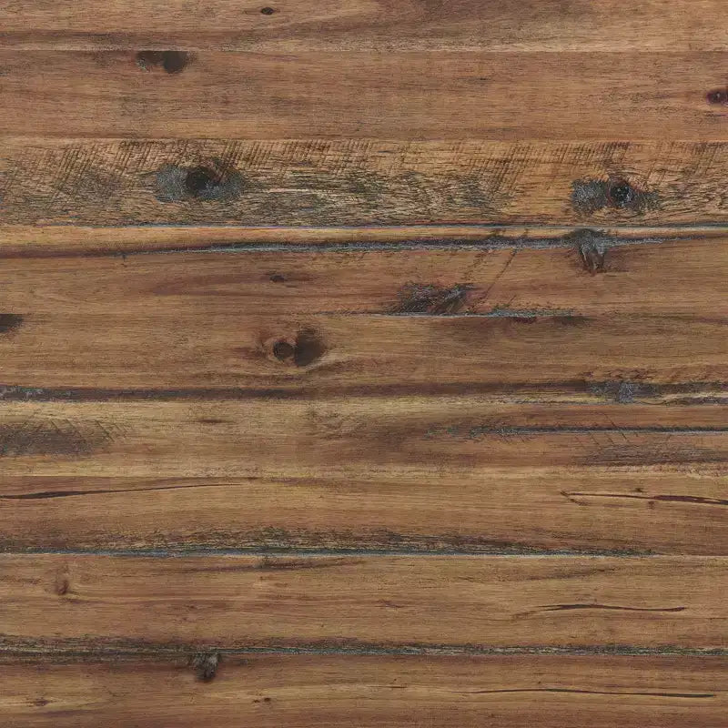 Bureau rustique en bois et métal Claremont, finition grain de bois naturel avec deux tiroirs latéraux, idéal pour la maison et le bureau