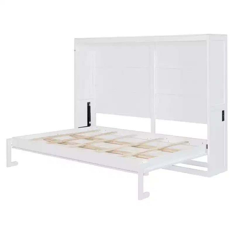 Lit escamotable avec prise intégrée et ports USB