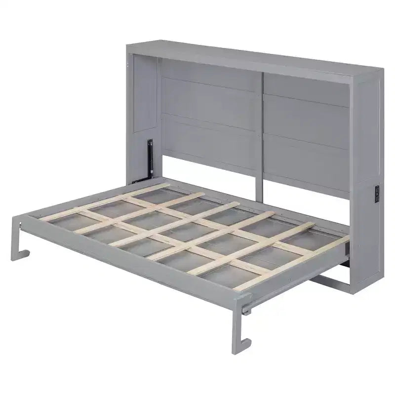 Lit escamotable avec prise intégrée et ports USB
