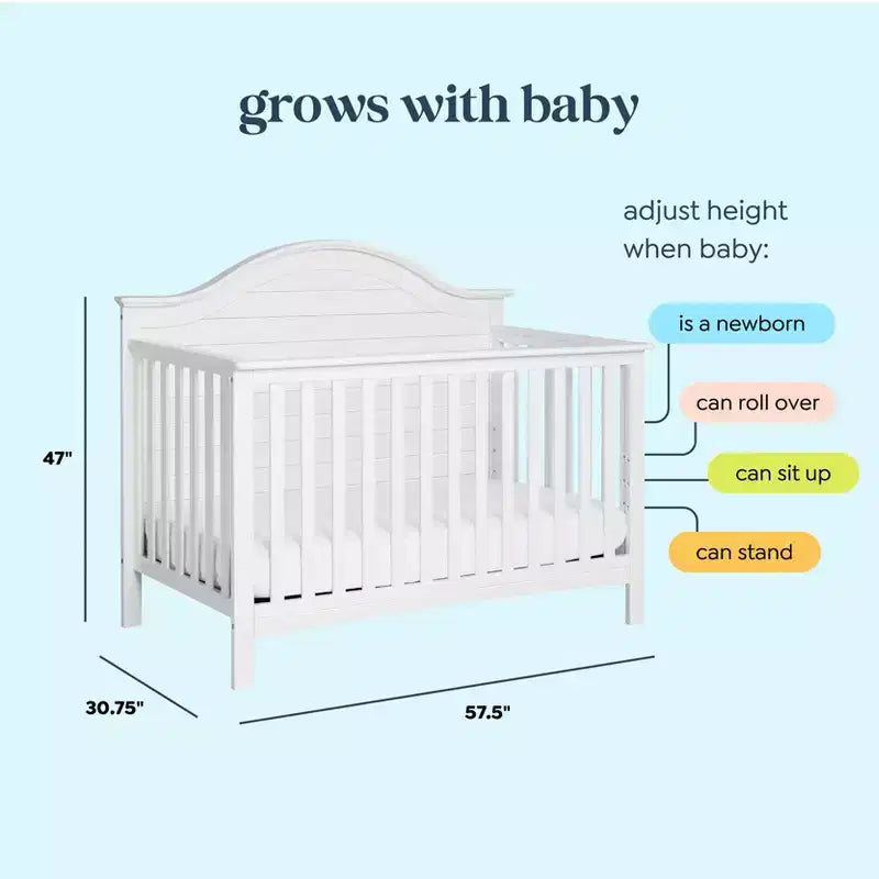 Lit de bébé convertible 4-en-1 Nolan