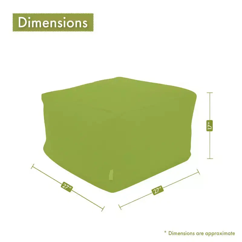 Pouf Ottoman Bambou Brûlé