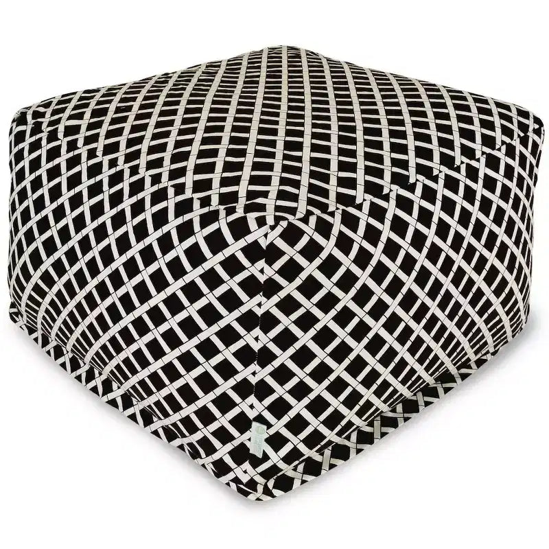 Pouf Ottoman Bambou Brûlé