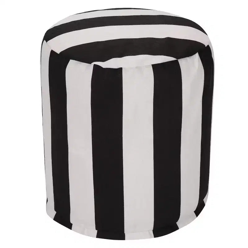Pouf à rayures verticales