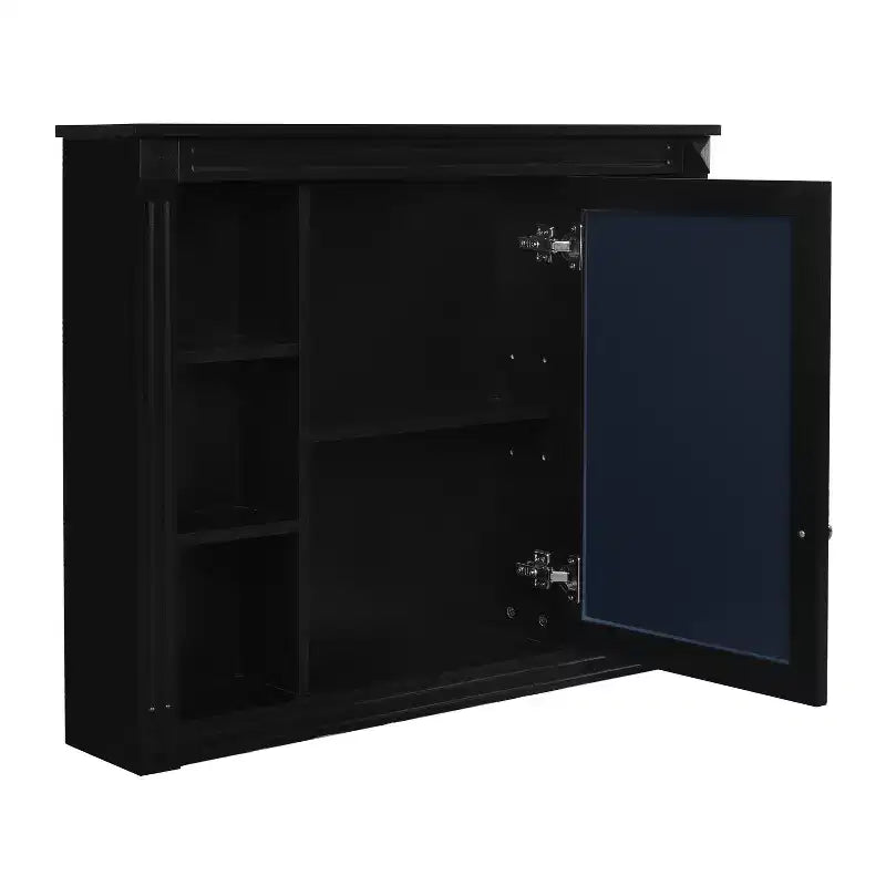 Armoire à pharmacie rectangulaire à fixation en surface de 35 po L x 28 po H avec miroir, miroir haute définition, grand espace de rangement