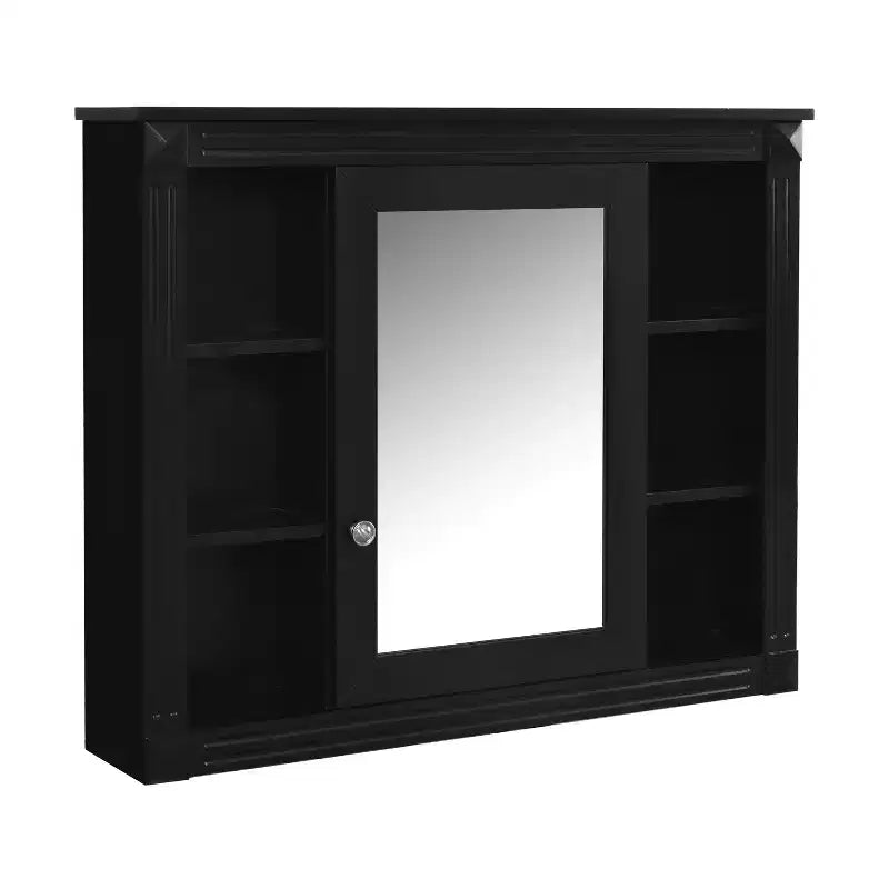 Armoire à pharmacie rectangulaire à fixation en surface de 35 po L x 28 po H avec miroir, miroir haute définition, grand espace de rangement