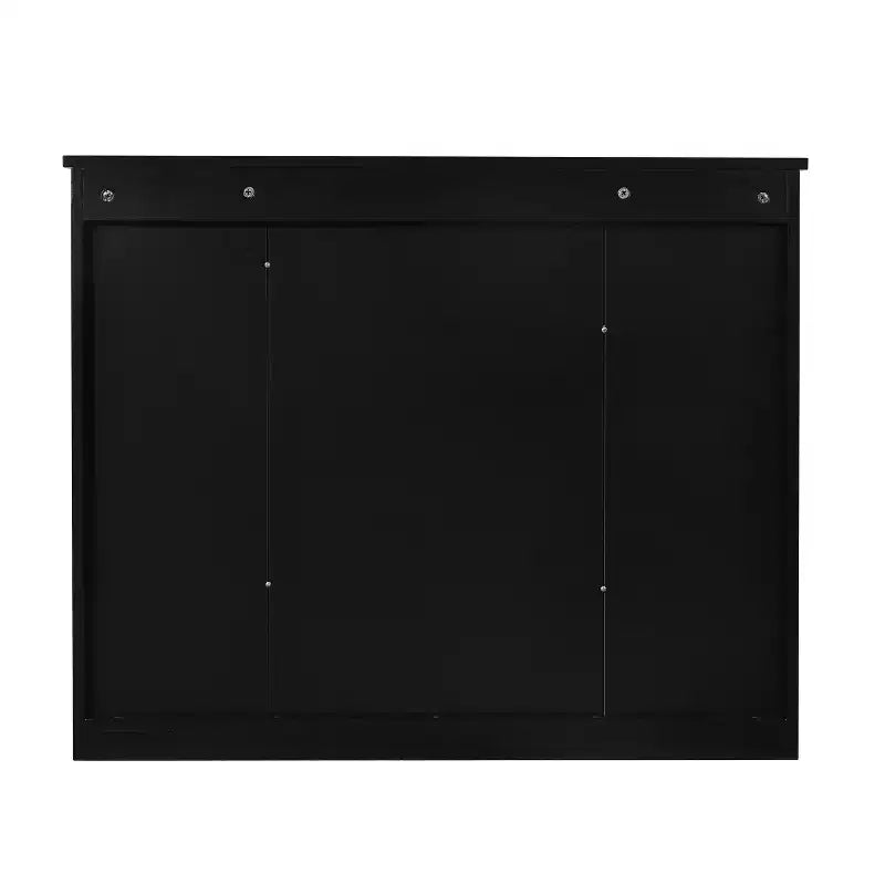 Armoire à pharmacie rectangulaire à fixation en surface de 35 po L x 28 po H avec miroir, miroir haute définition, grand espace de rangement