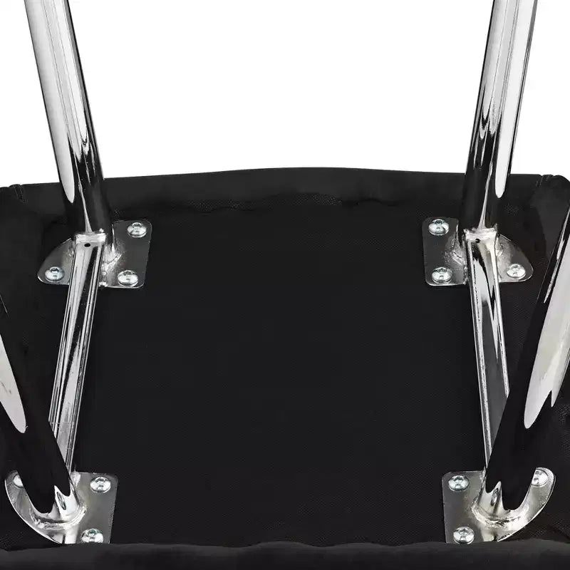 Chaise de salle à manger moderne Martin en tissu noir
