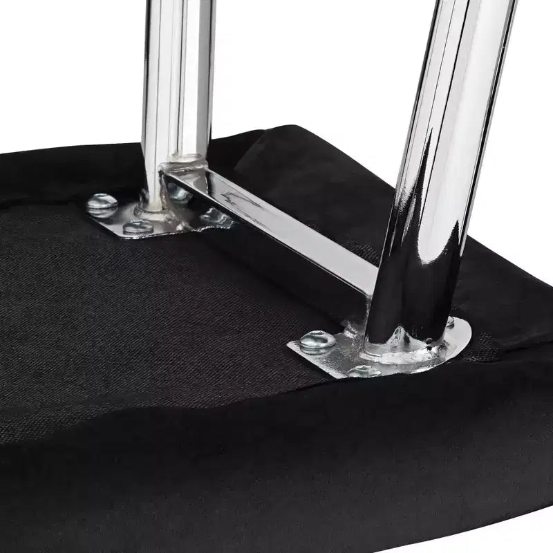 Chaise de salle à manger moderne Martin en tissu noir