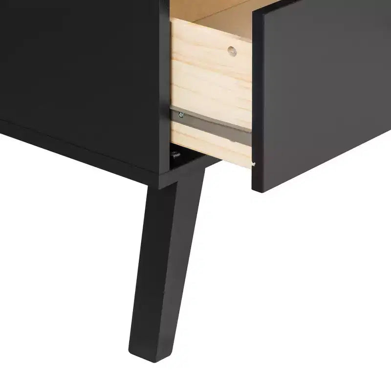Commode Milo Mid-Century Modern 7 tiroirs