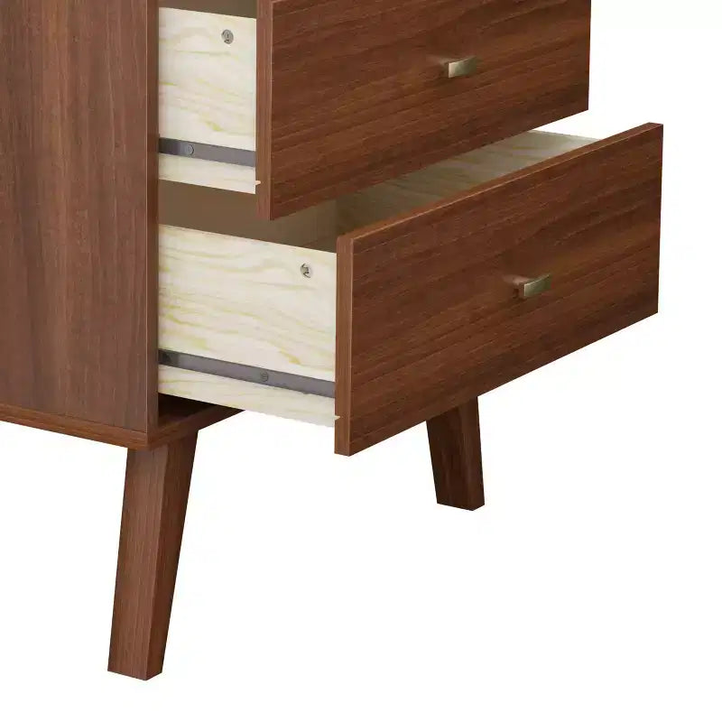 Commode Milo Mid-Century Modern 7 tiroirs