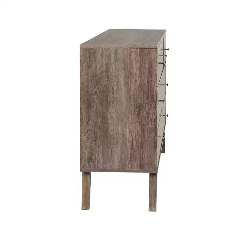 Commode Milo Mid-Century Modern 7 tiroirs
